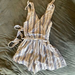 Abercrombie striped Romper